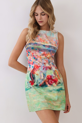 Light Gray Touchdown Cutie Abstract Mini Dress Mini Dress
