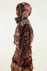 Dark Slate Gray Winter Ainika Brown Puffer Jacket Puffer Jacket