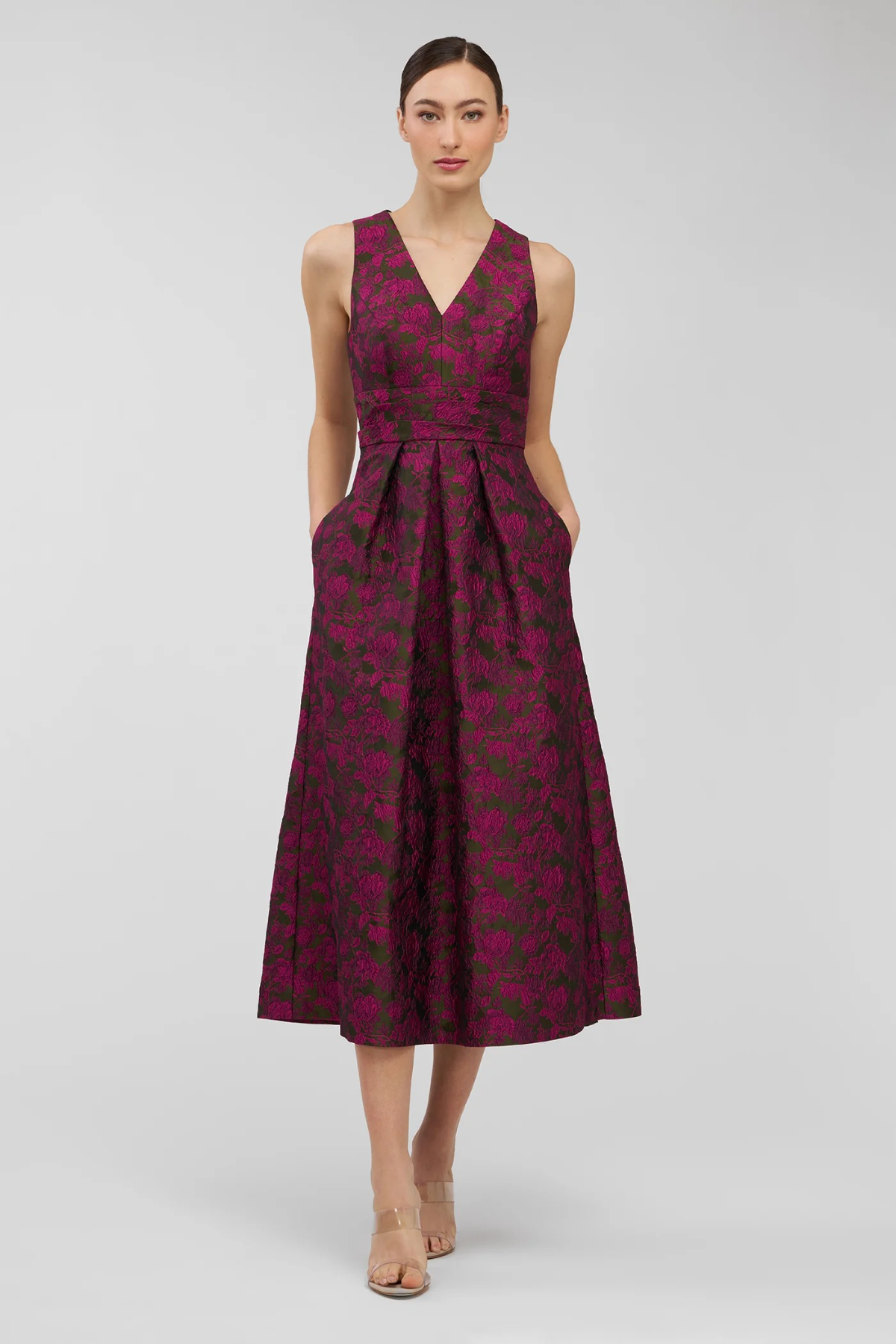 slim fit dress slacks Ruby Fall Midi Dress L / Black main image 0