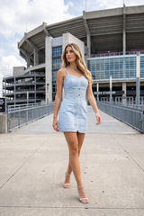 Light Gray The Soft Edge Mini Dress Mini Dress