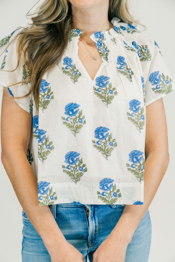 Light Gray Paige Blouse | Juniper Blouse