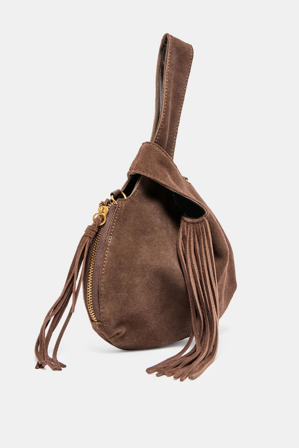 White Smoke Zury Mini Wristlet Handbags