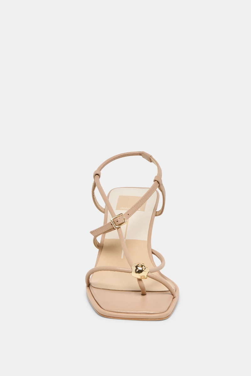 White Smoke Mylee Heels | Light Tan Leather Heel