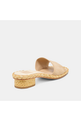 Lavender Dixi Sandals | Camel Suede Shoe