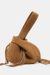 White Smoke Zury Mini Wristlet Handbags