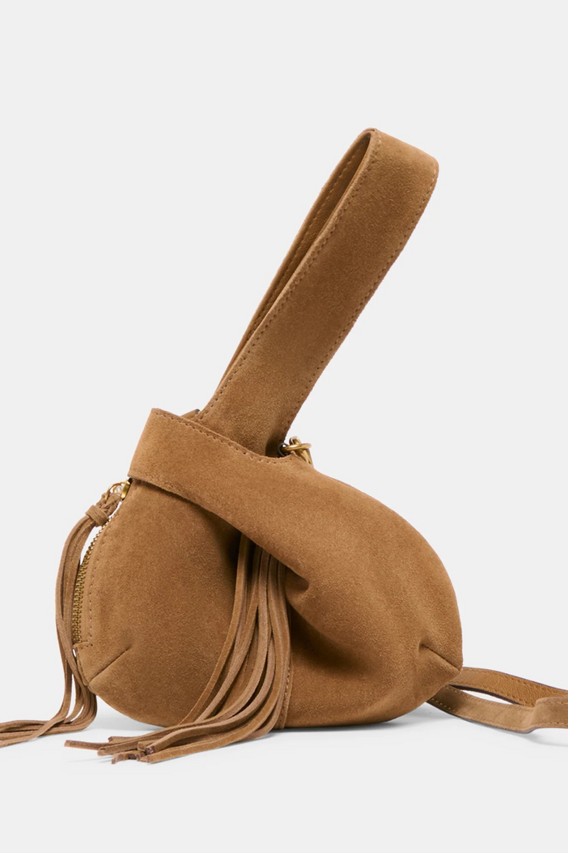 White Smoke Zury Mini Wristlet Handbags