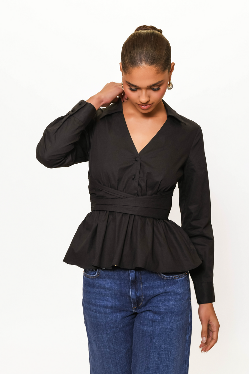 Dark Slate Gray Barber Top Top
