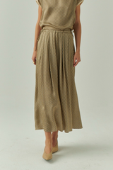 Gray Dalia Skirt Maxi Skirt