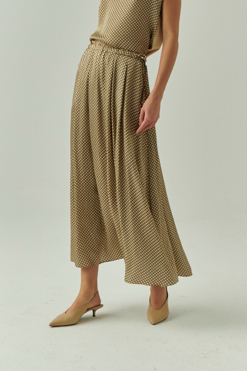 Gray Dalia Skirt Maxi Skirt