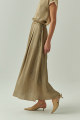 Gray Dalia Skirt Maxi Skirt