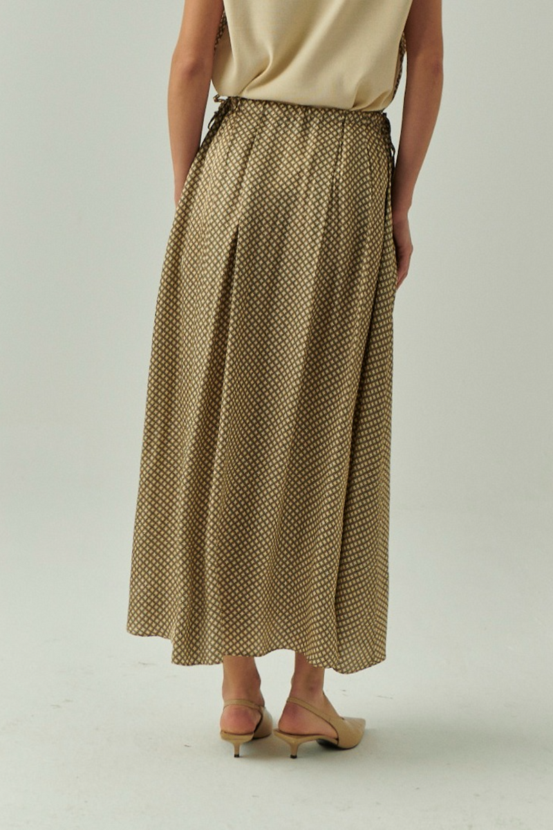 Gray Dalia Skirt Maxi Skirt