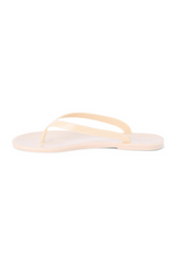 White Smoke Olsen Jelly Flip Flops | Nude Flip Flop