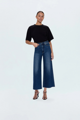 Lavender Lana Crop High Rise Ultra Wide Leg Jean | Broadway Jeans