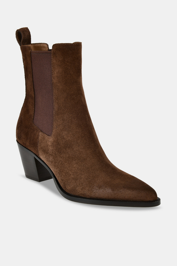 White Smoke Shadie H2O Bootie | Dark Brown Suede Bootie