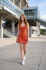 Dark Gray The Rally Trim Mini Dress Mini Dress