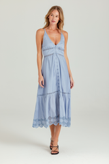 Light Gray Haven Dress Midi Dress