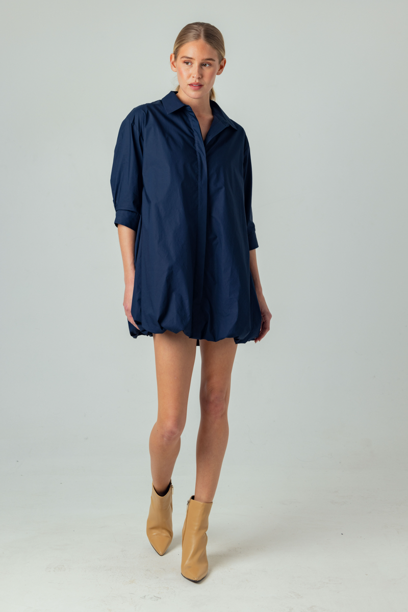 Gray Hortense Dress Mini Dress