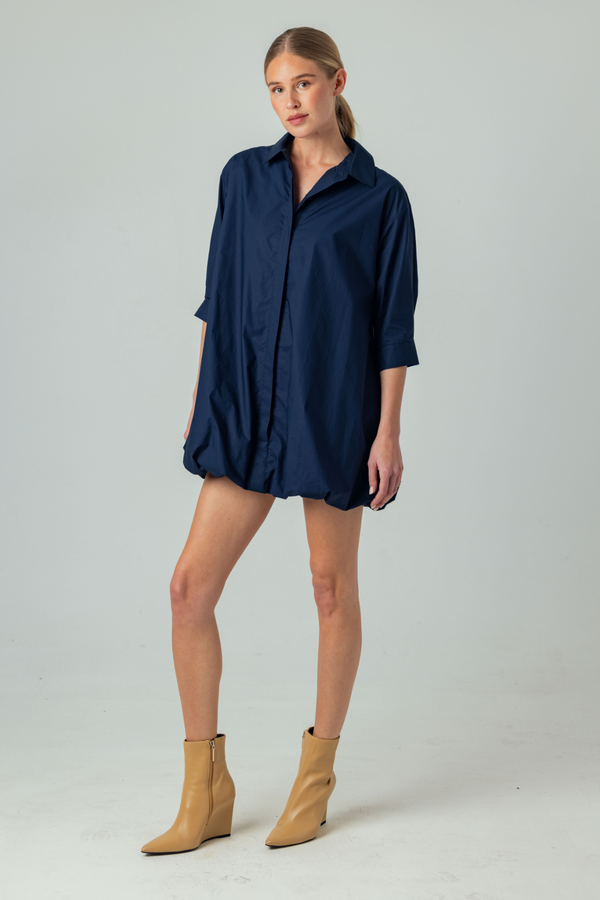 Gray Hortense Dress Mini Dress