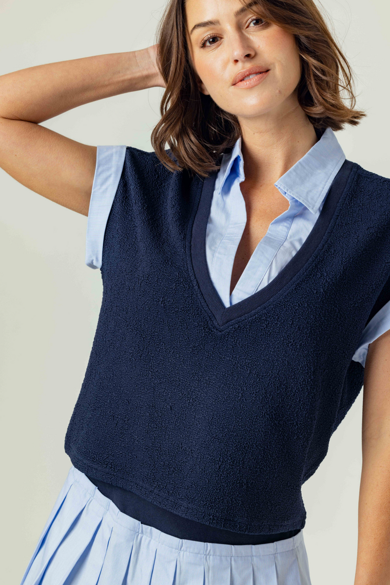 Dark Slate Gray Lune Top Top