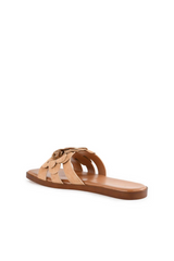White Smoke Morning Dew Suede Sandal | Natural Sandal