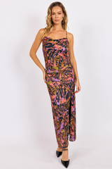 Misty Rose Butterfly Kiss Bias Maxi Slip Dress Maxi Dress