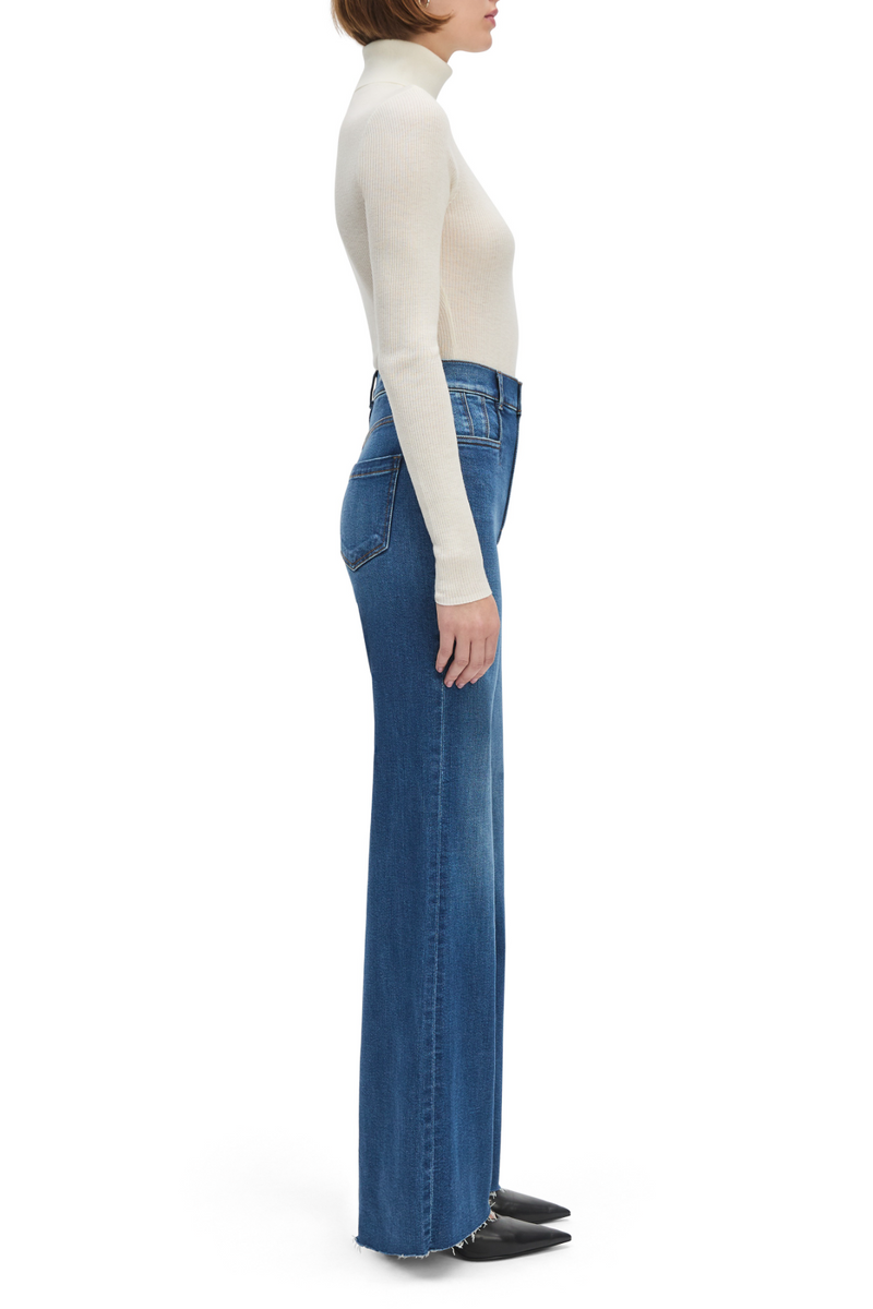 Light Gray The Jordie Super High Rise Wide Leg | Madison Jeans