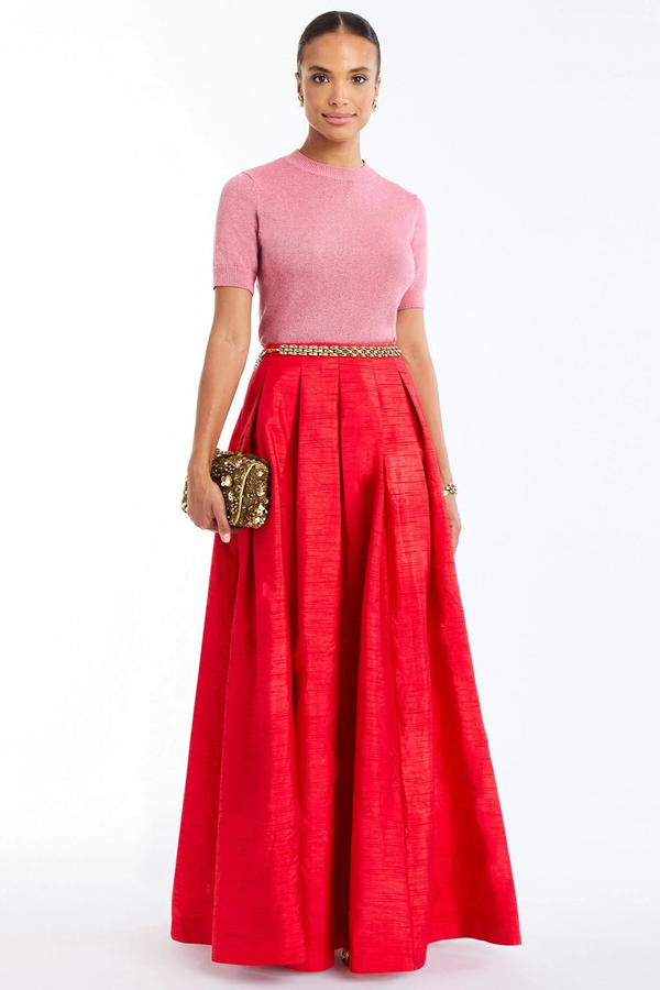 White Smoke Daphne Ball Skirt Maxi Skirt