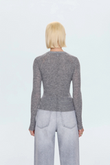 Lavender Juno Feather Weight Sweater Top