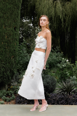 Black Crochet Flower Maxi Skirt Maxi Skirt