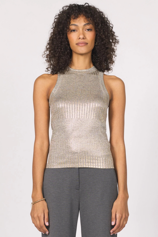 Dark Slate Gray Pamela Foil Tank Tank