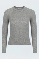 Light Slate Gray Juno Feather Weight Sweater Top