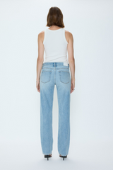Lavender Issa Mid Rise Relaxed Straight | Road Trip Jeans
