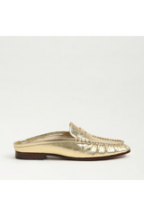 Lavender Louella Mule | Amber Gold Leather Shoe