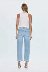 Lavender Kacey Mid Rise Cuffed Straight Jean | Berkeley Jeans