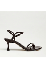 Presley Strappy Kitten Heel | Chocolate Patent Leather