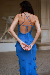 Dark Slate Gray Butterfly Crochet Maxi Dress Maxi Dress