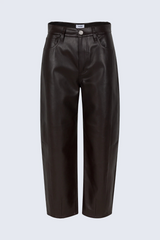 Lavender Eli High Rise Barrel Jean | French Roast Pant