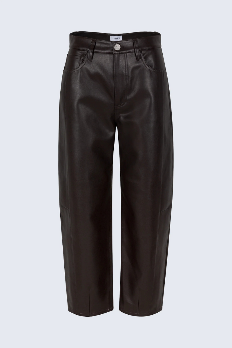 Lavender Eli High Rise Barrel Jean | French Roast Pant