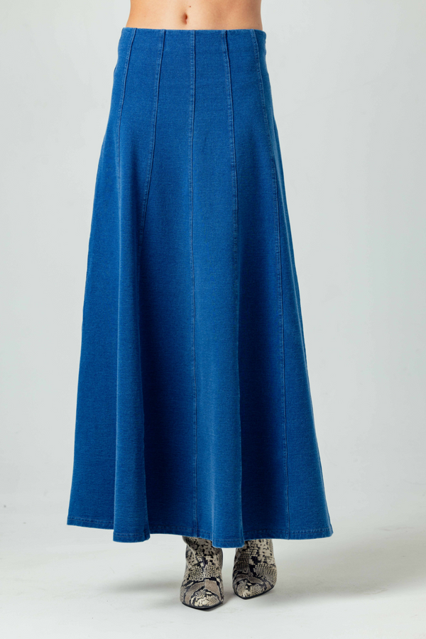Light Gray Mallory Skirt Maxi Skirt