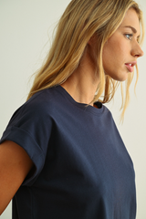 Light Gray Soft Touch Top Top