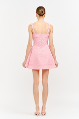 Lavender Elizabeth Floral Embroidered Mini Dress Mini Dress