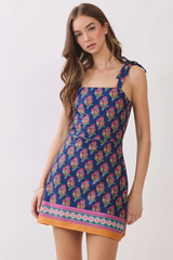 Lavender Flower Market Mini Dress Mini Dress