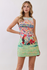 Light Gray Touchdown Cutie Abstract Mini Dress Mini Dress