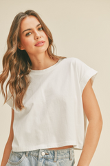 Light Gray Soft Touch Top Top