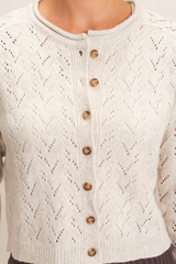 Antique White The Sweet Stitch Cardigan Cardigan