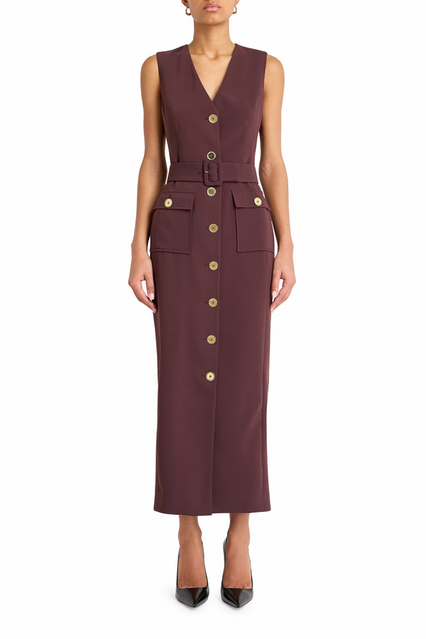 Dark Olive Green Sonata Dress Maxi Dress