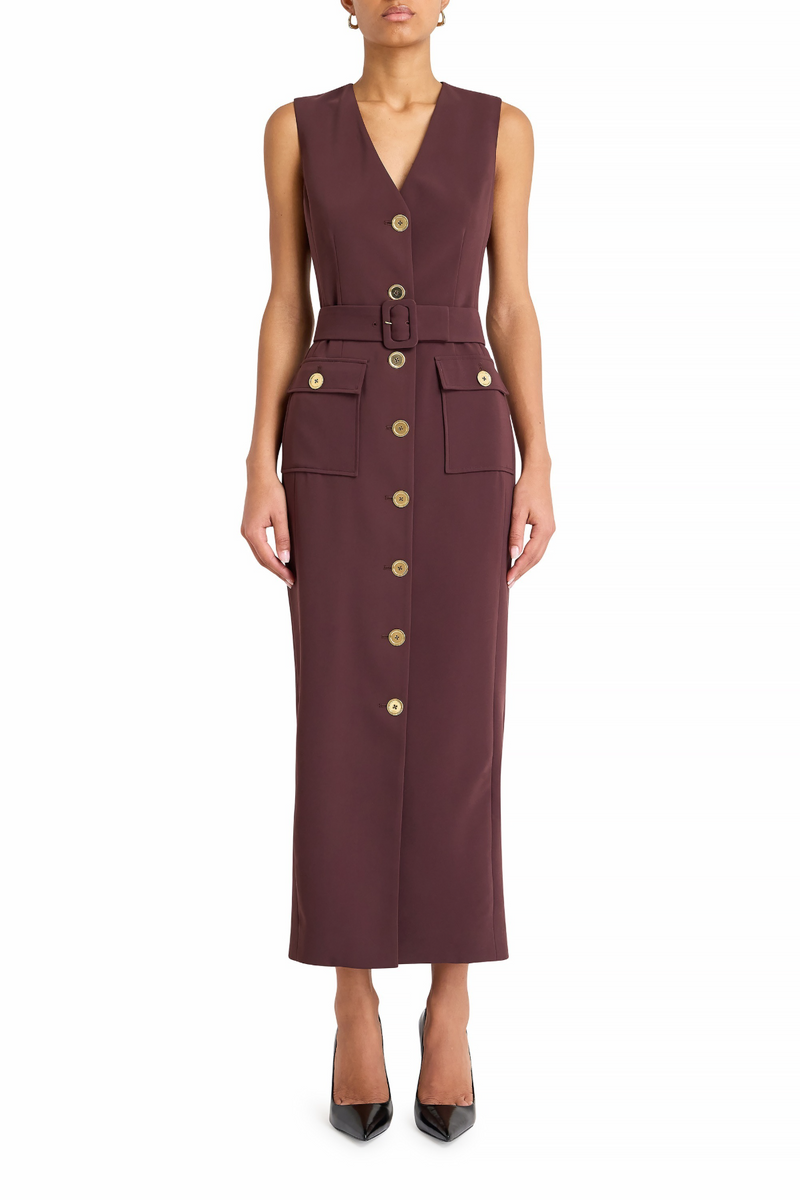 Dark Olive Green Sonata Dress Maxi Dress