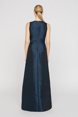 Dark Slate Gray Mariah | Jacquard Gown Formal Gown