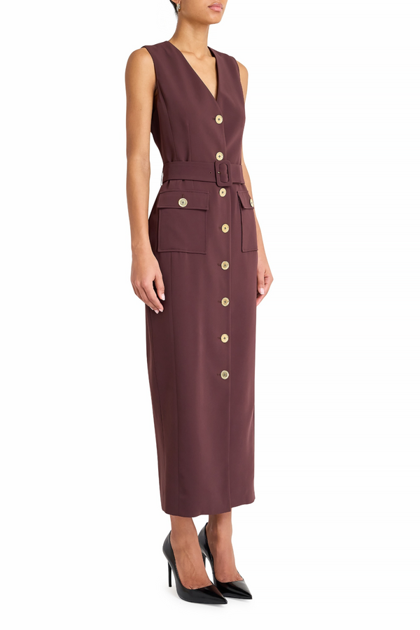 Dark Olive Green Sonata Dress Maxi Dress