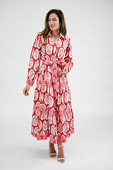 Light Gray Rose Dress | Garnet Bloom Maxi Dress